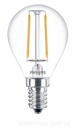 Лампа LEDClassic 2-25W P45 E14 WW CL ND APR Philips                                                                                                                                                                                                       
