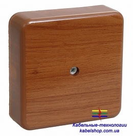 Коробка КМ41212-05 расп. для о/п 75х75х20мм дуб (с конт.гр)