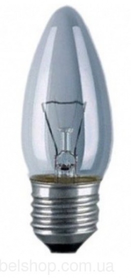 Лампа ЛОН 40 Stan 40W E27 230V B35 CL 1CT/10X10F Philips                                                                                                                                                                                                  