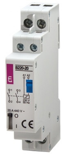 Контактор импульсный RBS 220-20 230V AC 20A (2Н.О.,AC1)                                                                                                                                                                                                   