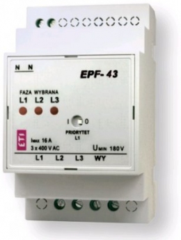 Реле автоматического выбора фаз EPF-43 230/400V (180V AC)                                                                                                                                                                                                 