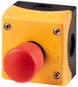 Головка кнопки, чёрная 2NC  для поверхн. монт. M22-PV/KC02/IY Moeller-EATON ((MC))(216524-)